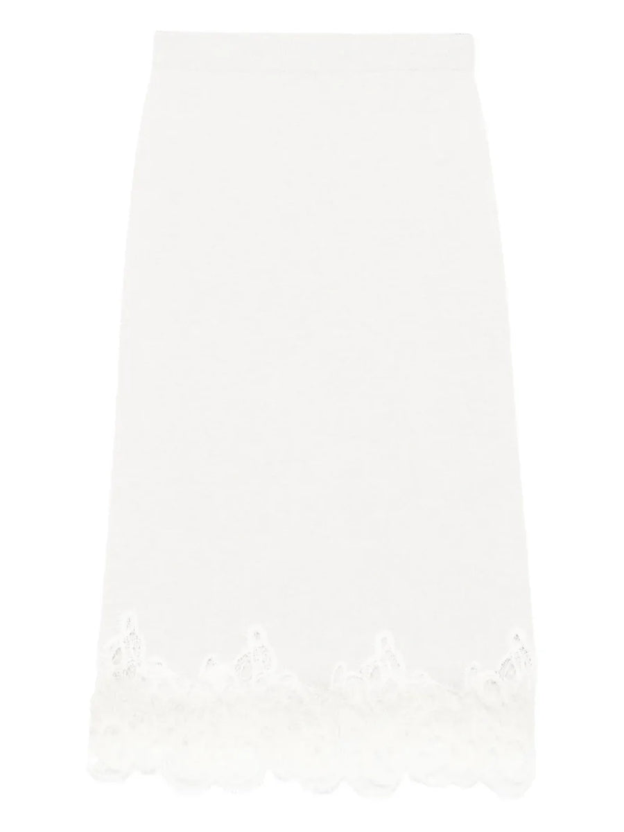 Fabiana Filippi Wool 75% skirt in white