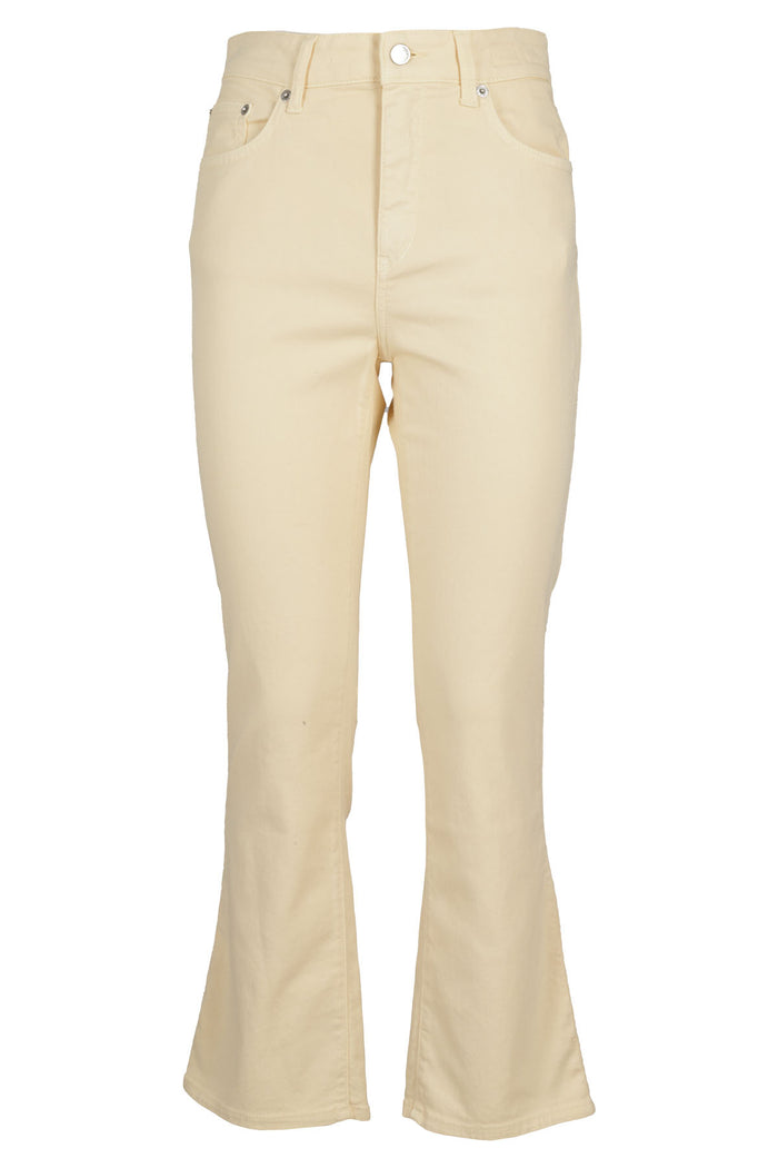 Clar Pantalone White Cotone Elastan Pantaloni