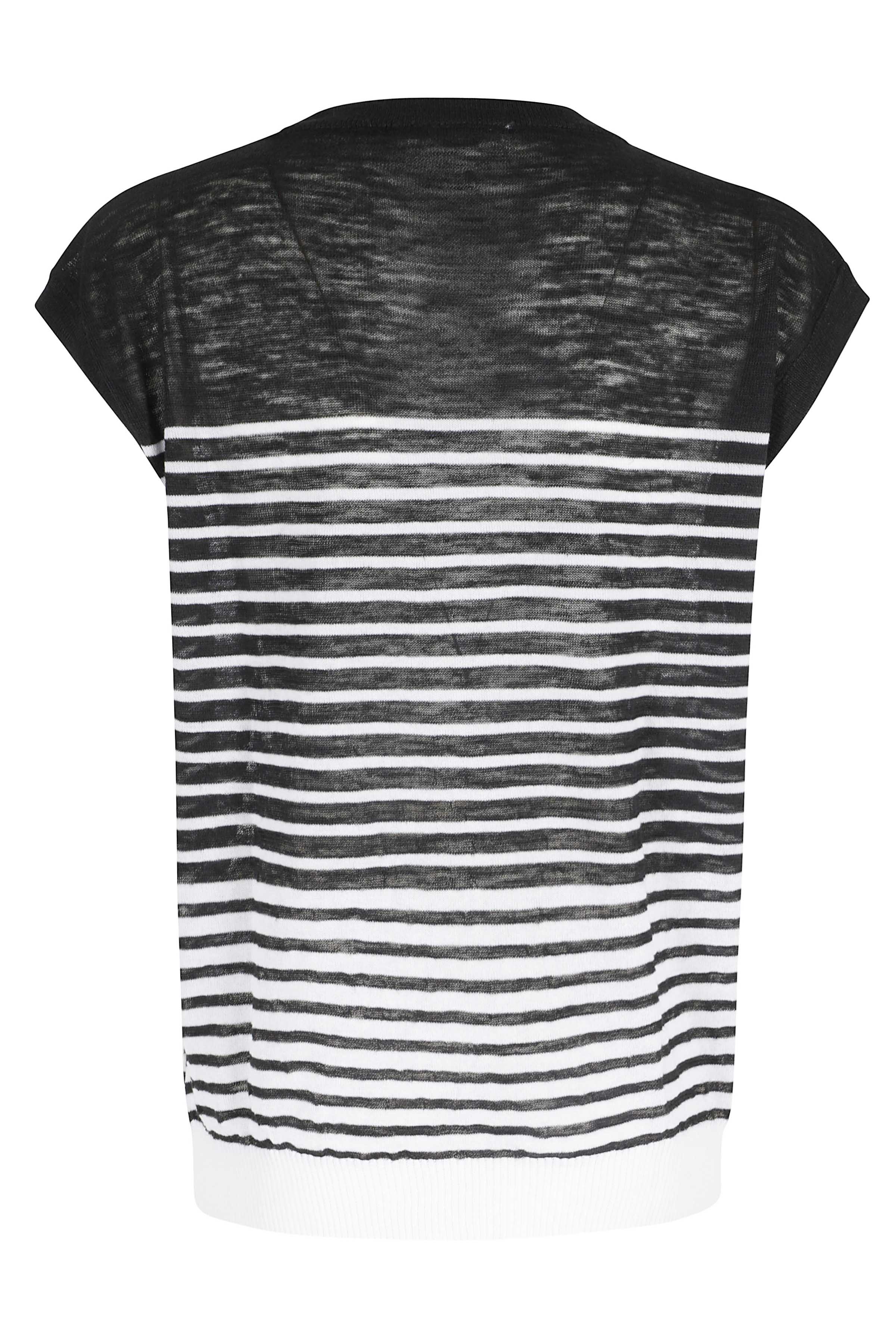 Top Riga Mariniere Black Cotonelino Poliestere