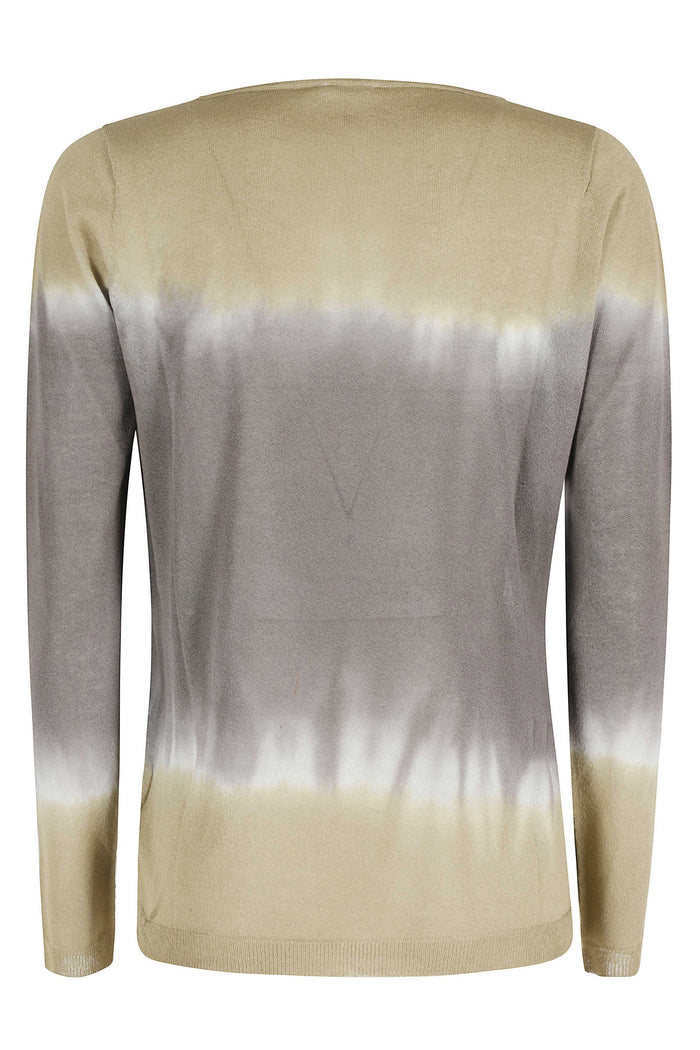 Girocollo Deep Dye Green Viscosa Maglia