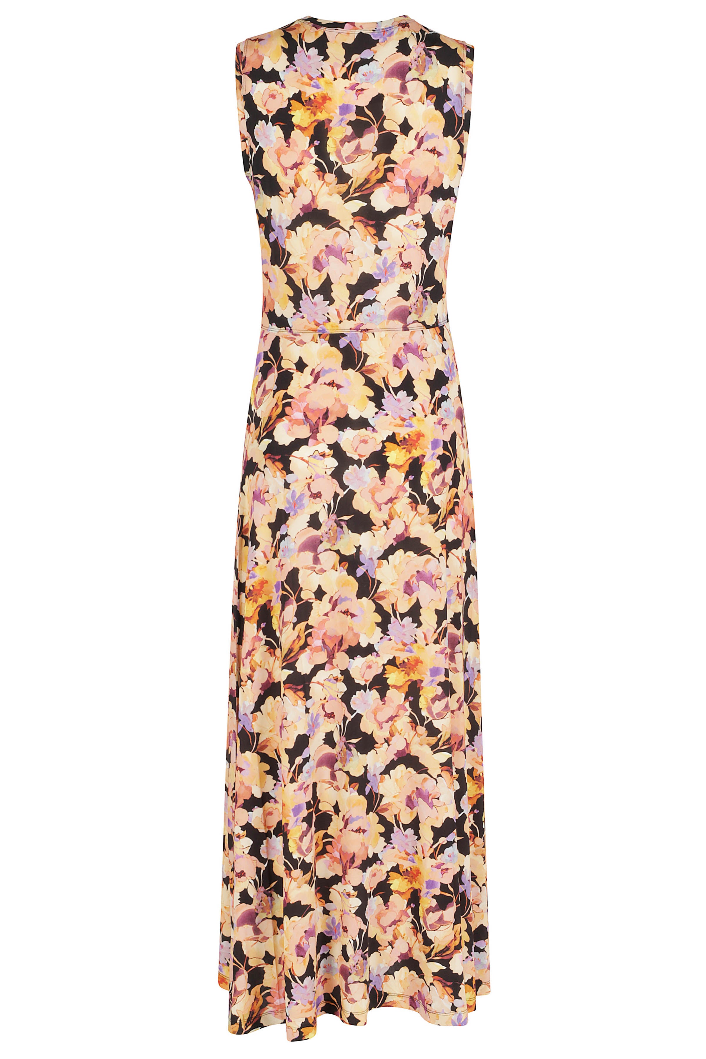 Lina Sl Jersey Dress Yellow & Orange Rayon Elastane Abito