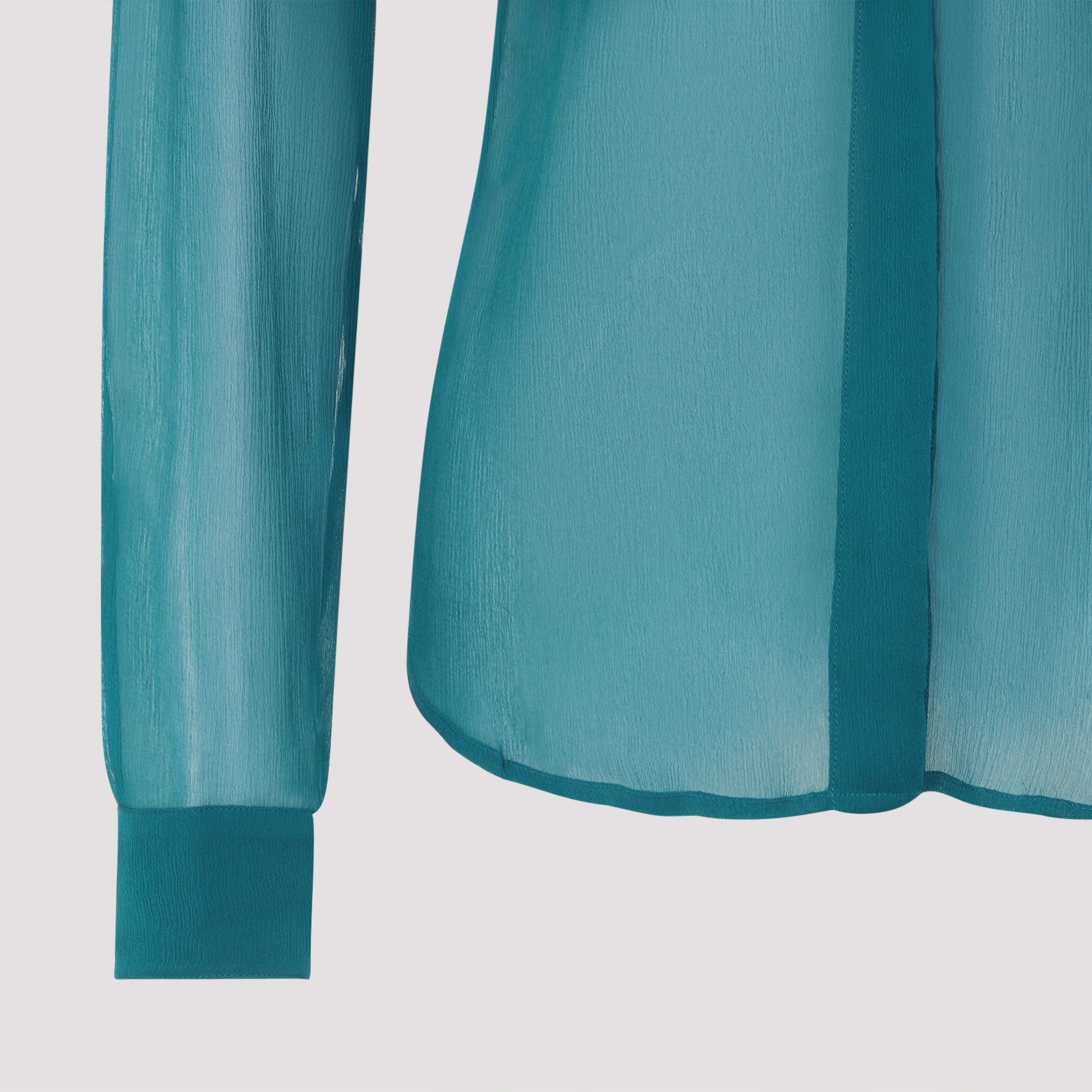 Chowsa Blouse Green Viscose Tops