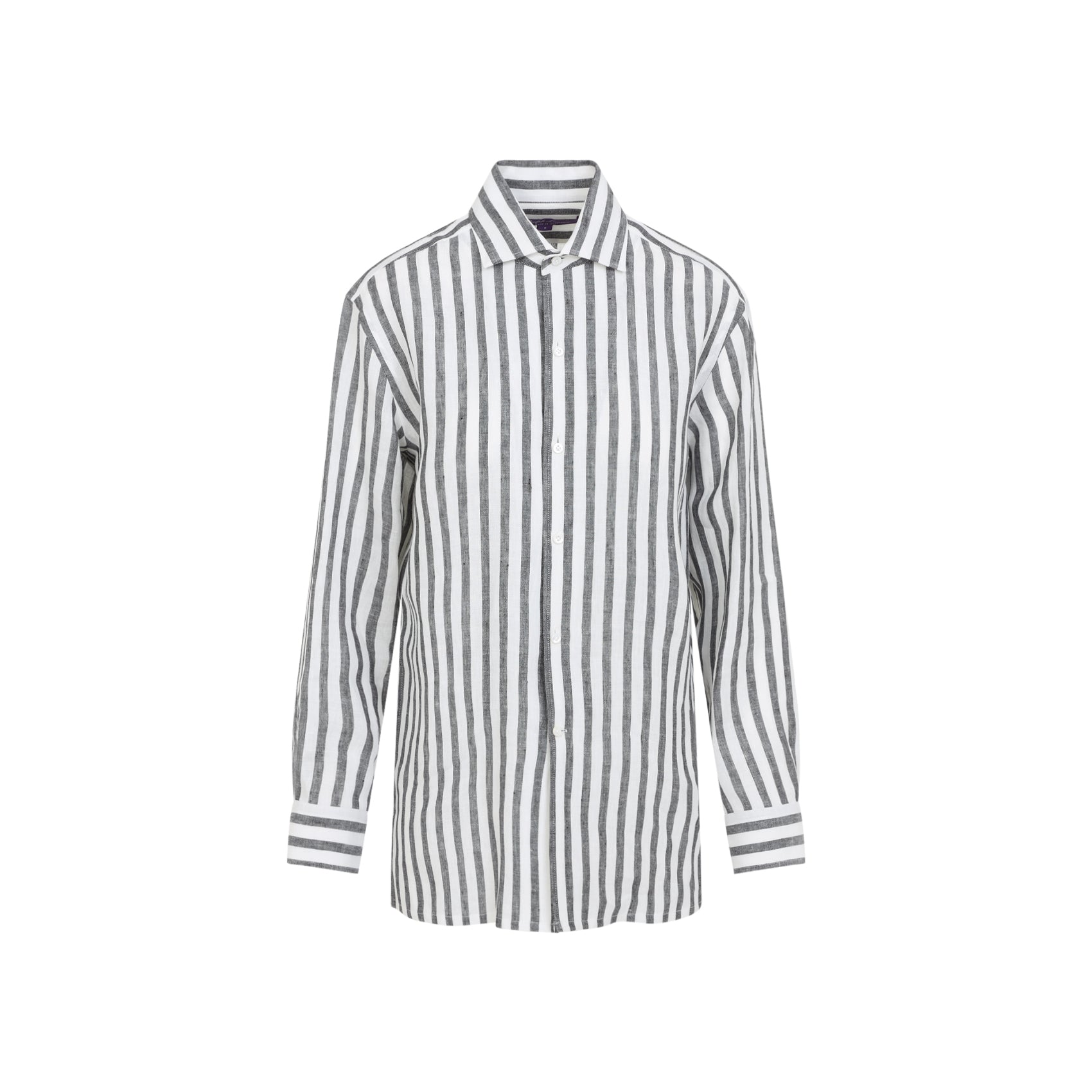 Ralph Lauren Purple Label Capri Shirt Black Linen