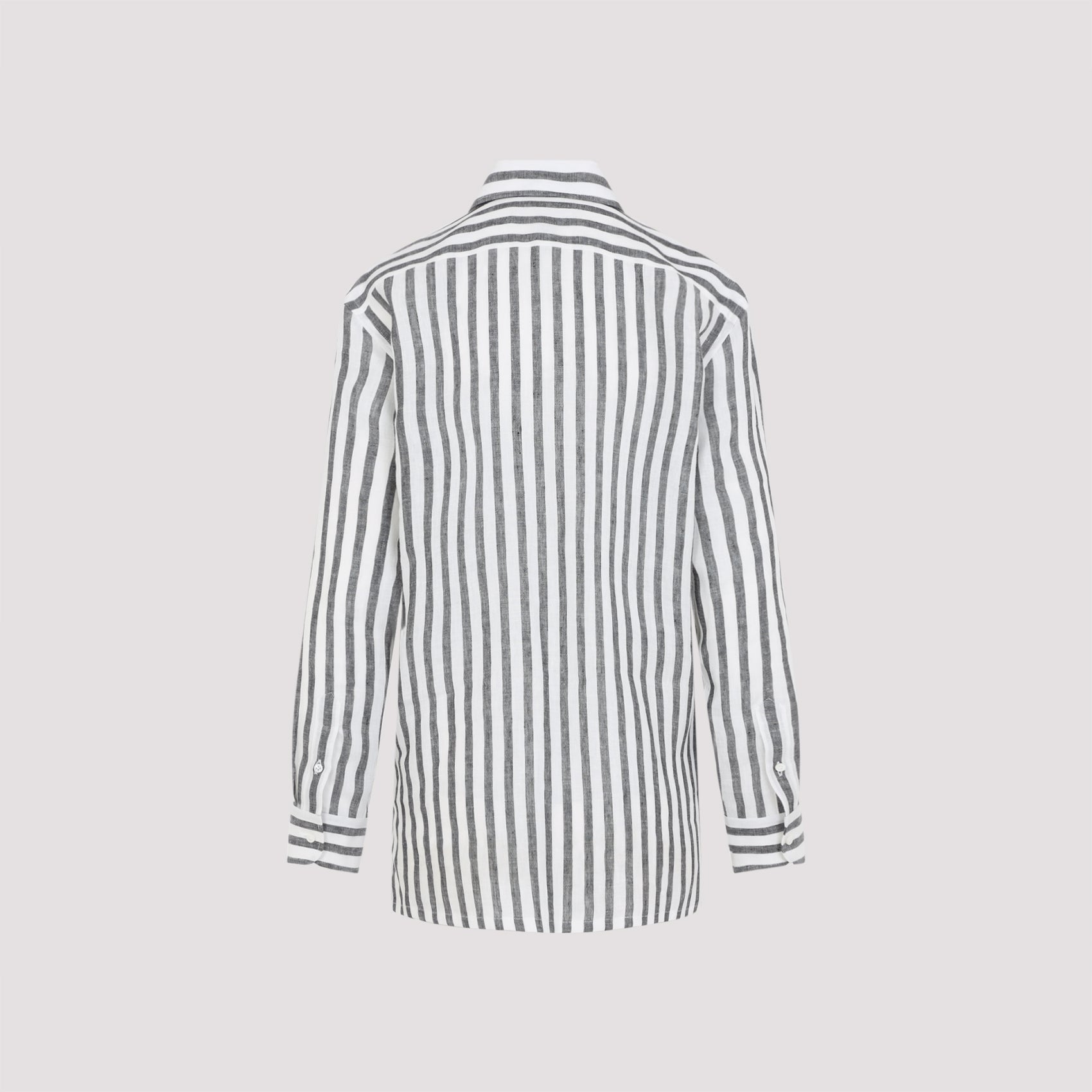 Ralph Lauren Purple Label Capri Shirt Black Linen