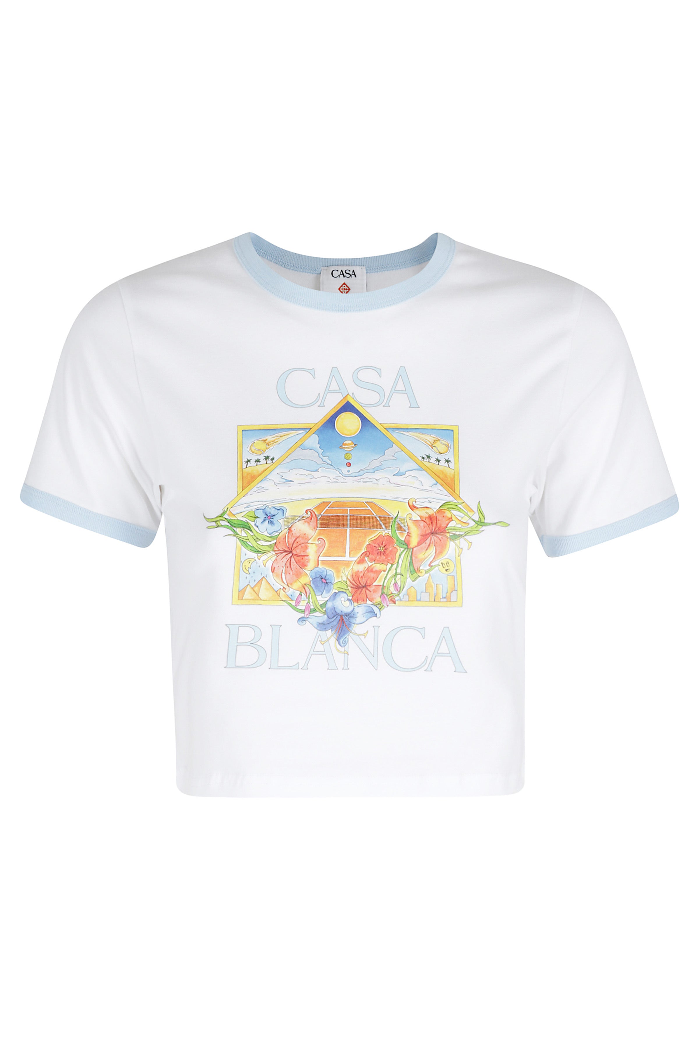 Ringer Bay Tee White Cotone Elastane T-shirt