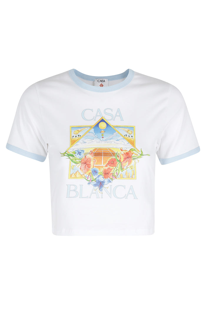 Ringer Bay Tee White Cotone Elastane T-shirt