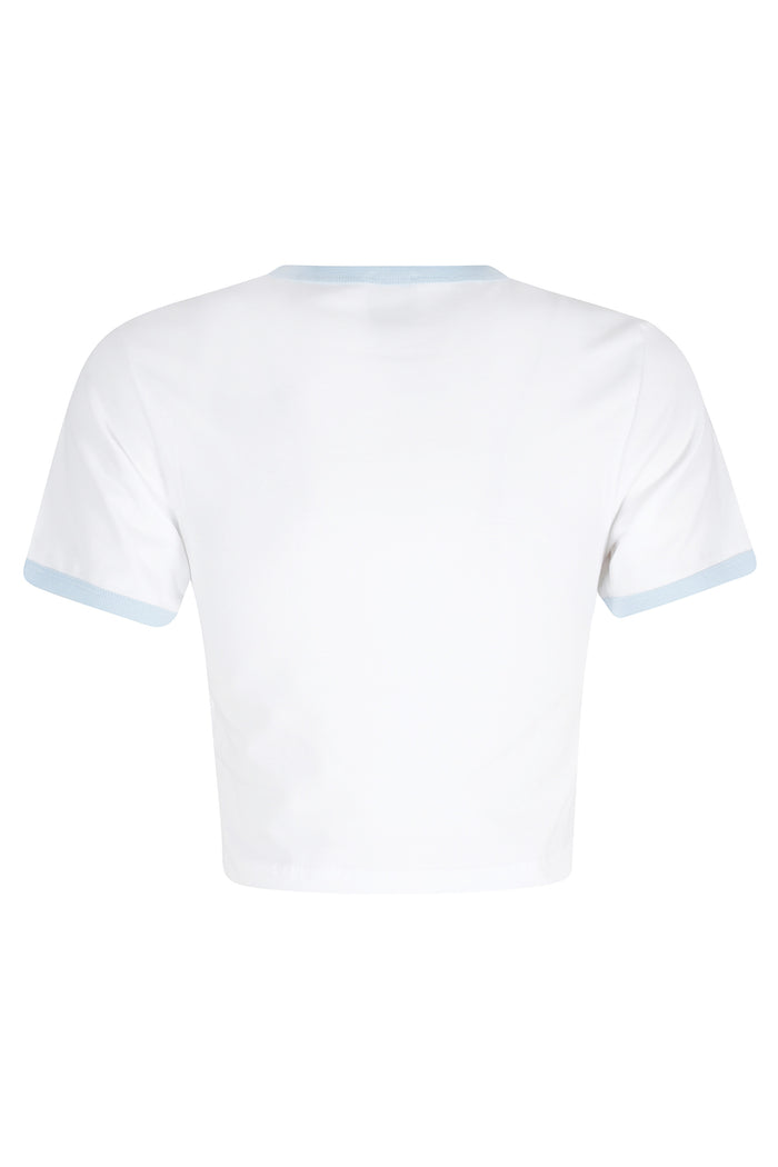 Ringer Bay Tee White Cotone Elastane T-shirt