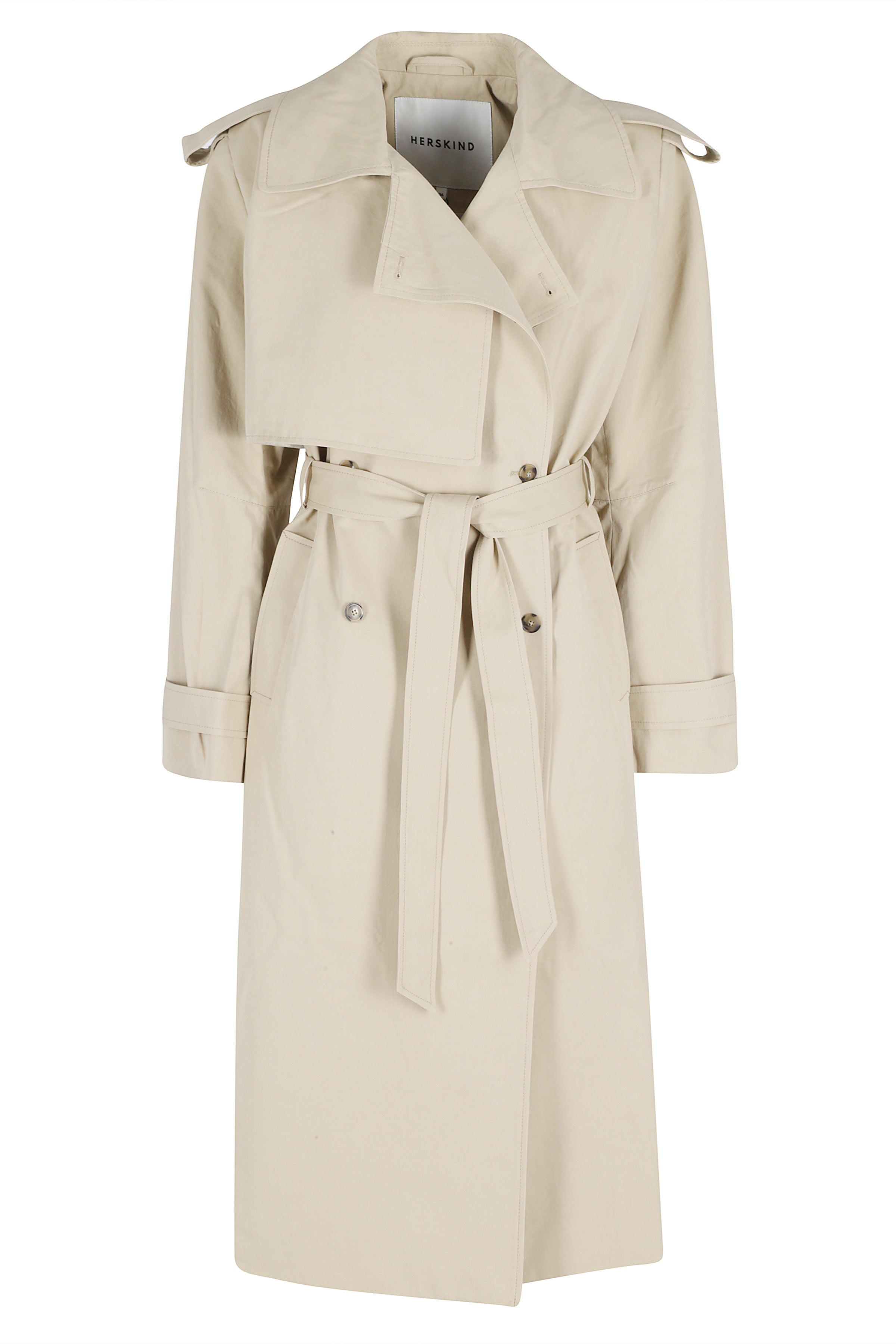 Fernandes Trenchcoat Nude & Neutrals Cotone Fodera Poliestere Trench