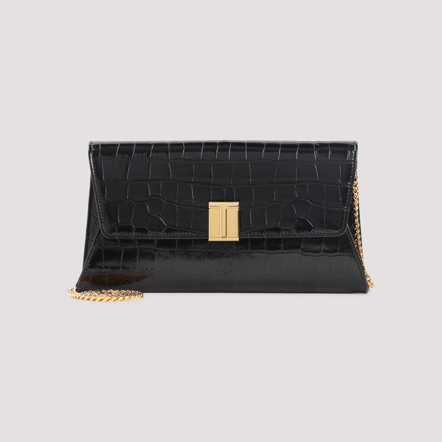 Clutch Black Calf Leather Bag