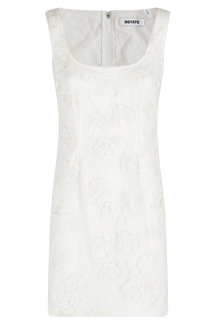 Beaded Mini Dress Nude & Neutrals Viscose (preferred) Elastane Abito
