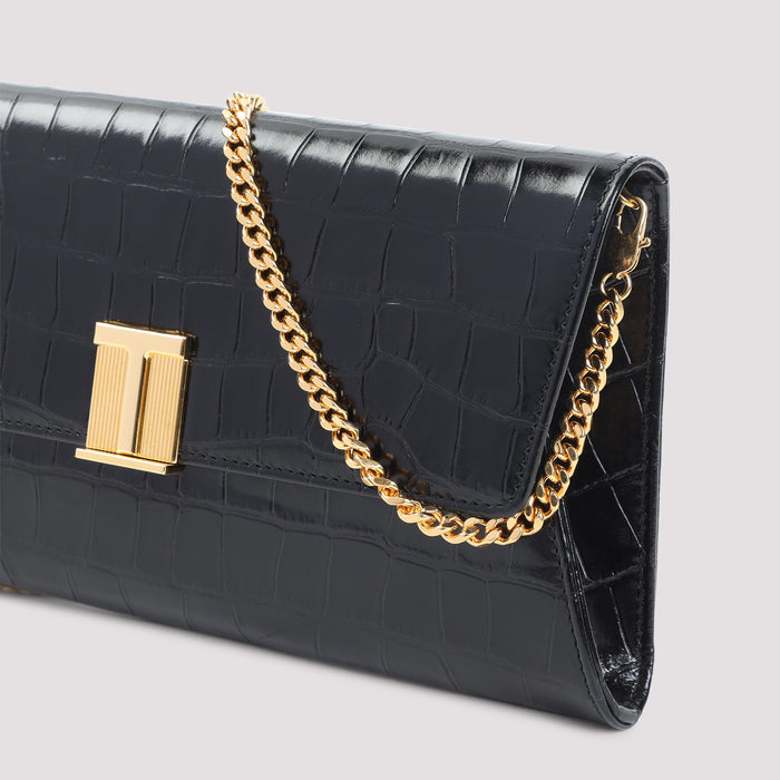 Clutch Black Calf Leather Bag