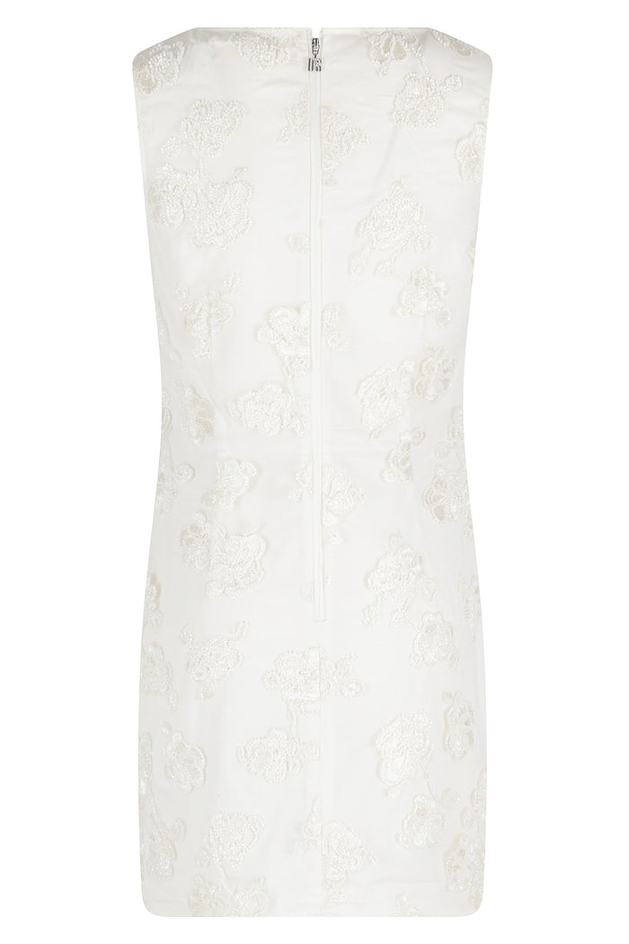 Beaded Mini Dress Nude & Neutrals Viscose (preferred) Elastane Abito