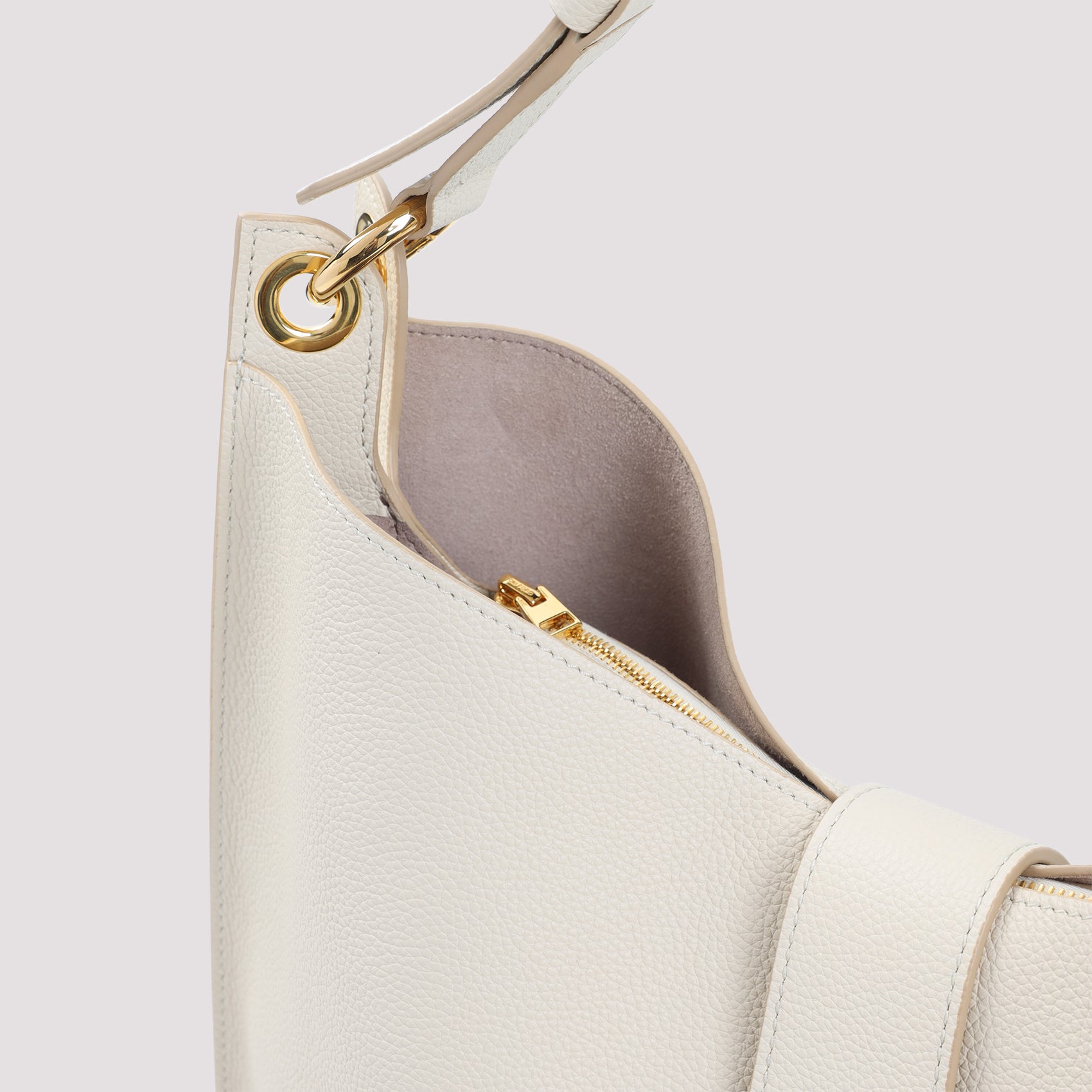 Shoulder Bag White Calf Leather