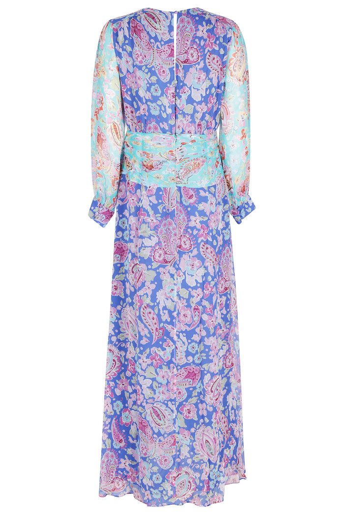 Meera Dress Blue Viscosa Abito
