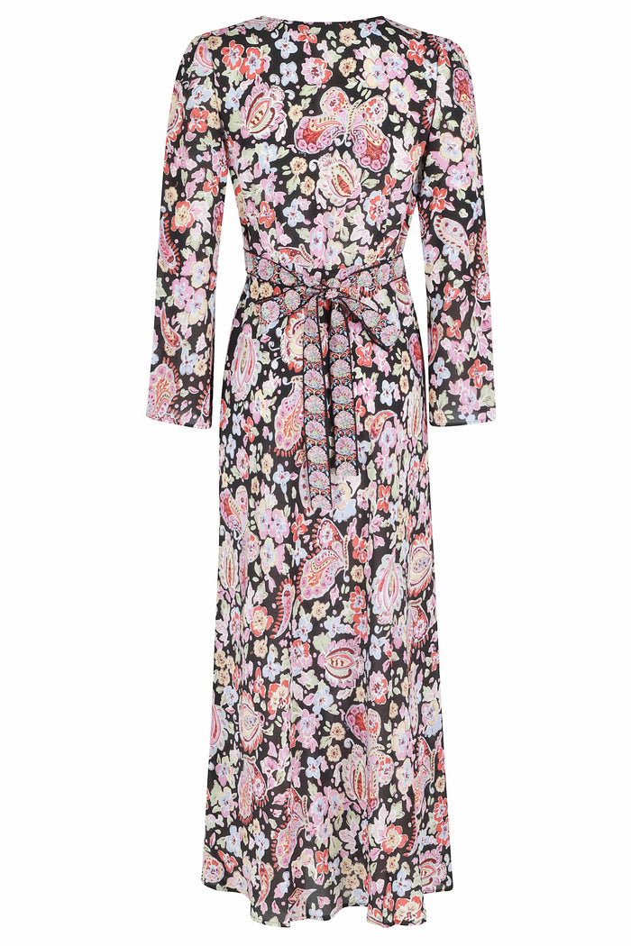 Tania Dress Black Silk Abito