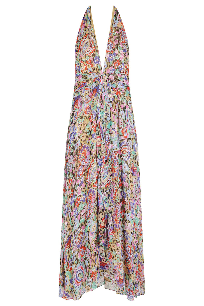 Alaina Dress Multicolour Silk Abito