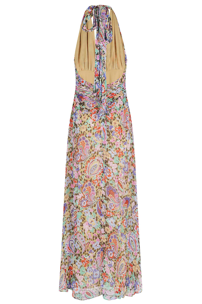 Alaina Dress Multicolour Silk Abito