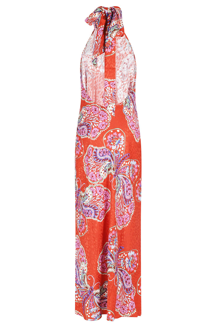 Maura Dress Red Viscosa Abito