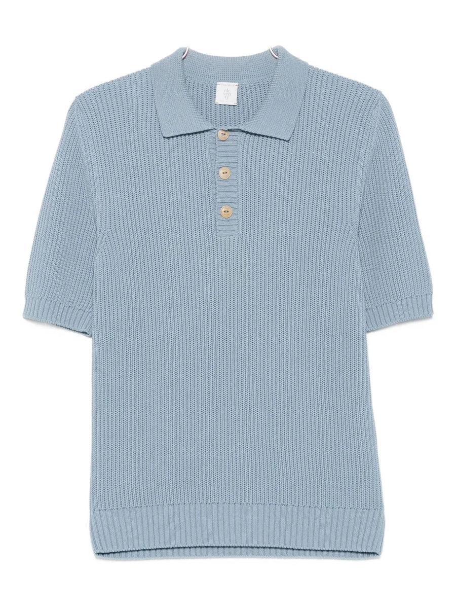 Eleventy Cotton 100% polo shirt in light blue