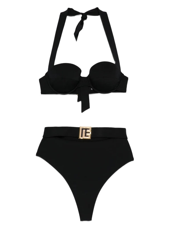 Balmain Outer: Polyester 84% bikini in black