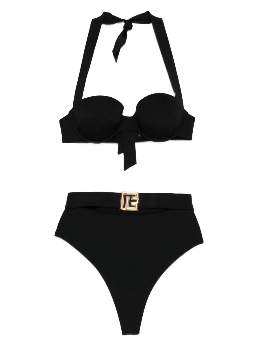 Balmain Outer: Polyester 84% bikini in black