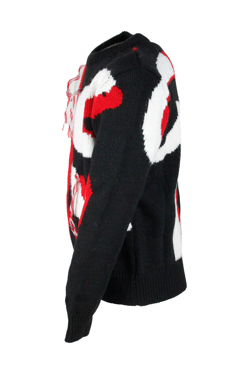 MSGM Sweaters Black 75ac 10wv 10ry 5wp