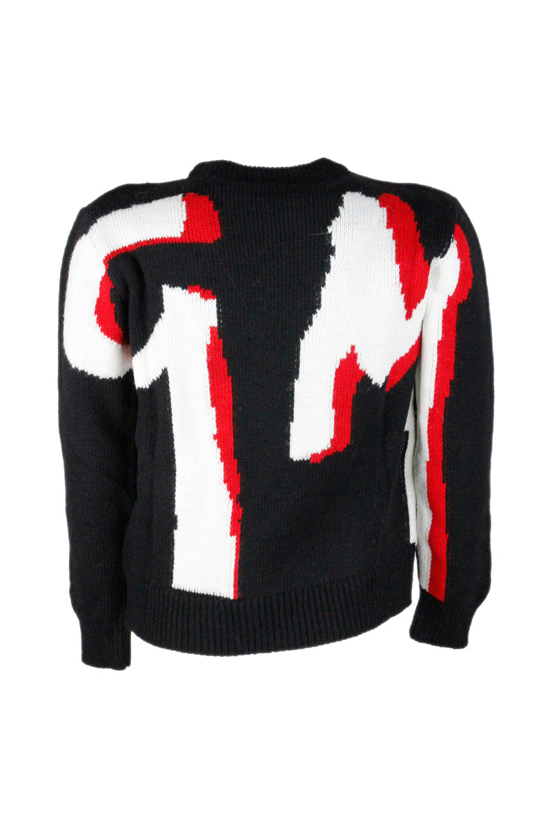 MSGM Sweaters Black 75ac 10wv 10ry 5wp