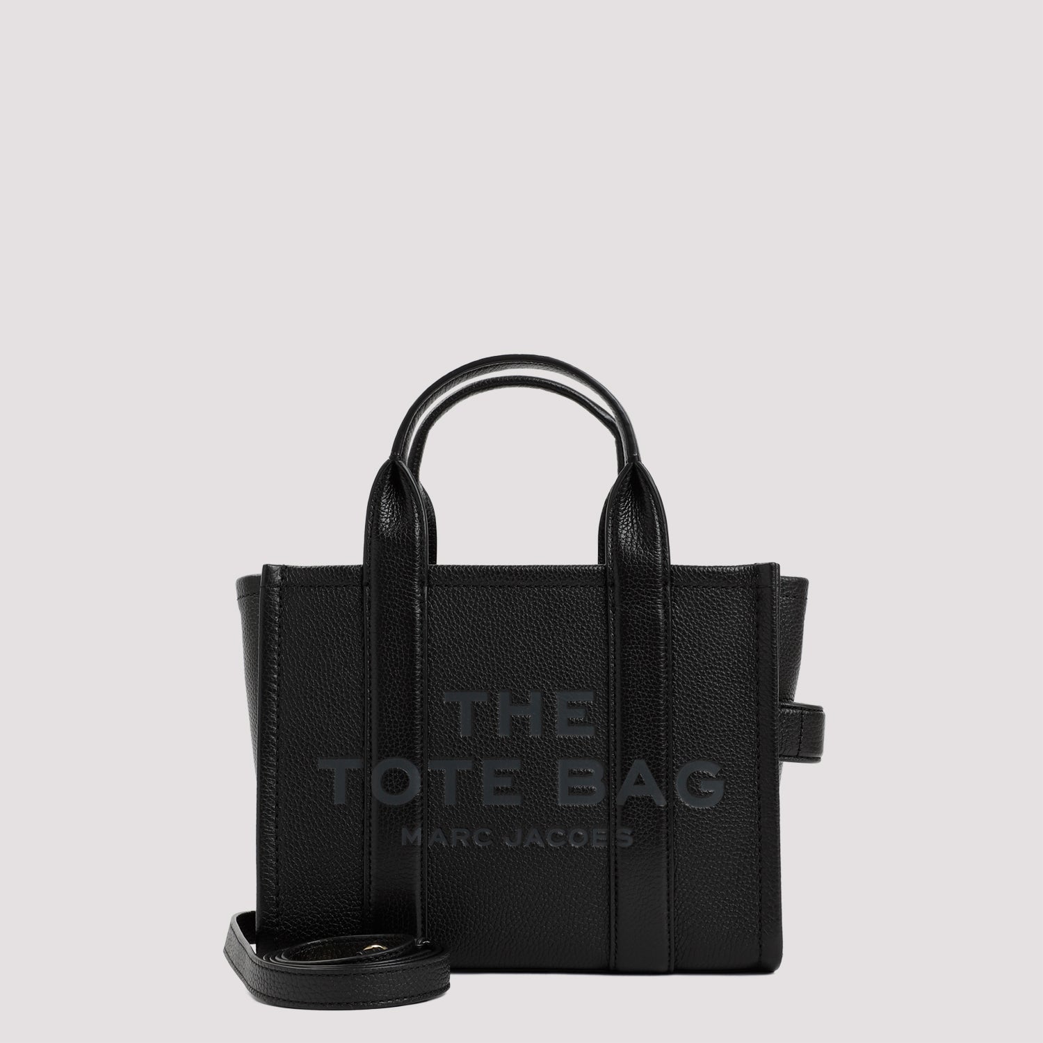 The Leather Small Tote Bag Black Cow