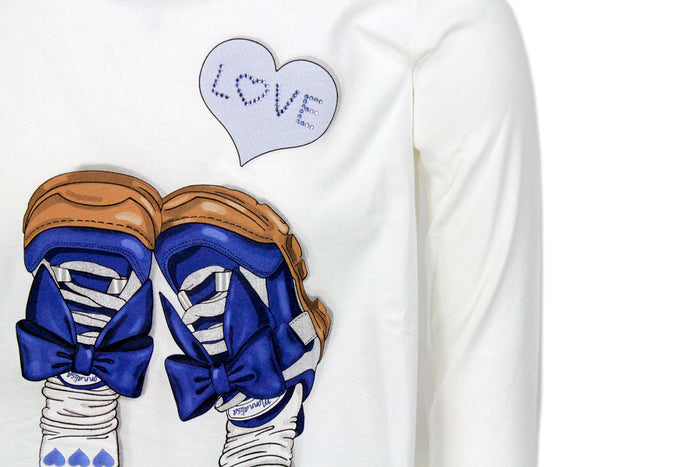Monnalisa T-shirts and Polos White 100co