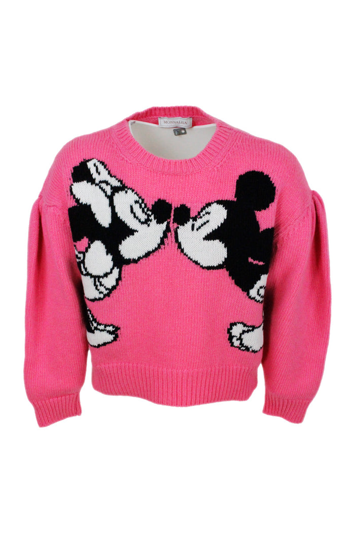 Monnalisa Sweaters Pink 100wv
