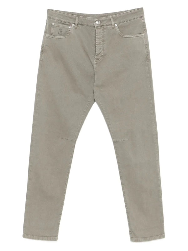 Brunello Cucinelli Cotton 99% jeans in grey