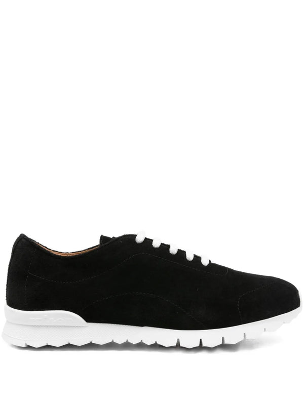 Kiton Suede sneaker in black
