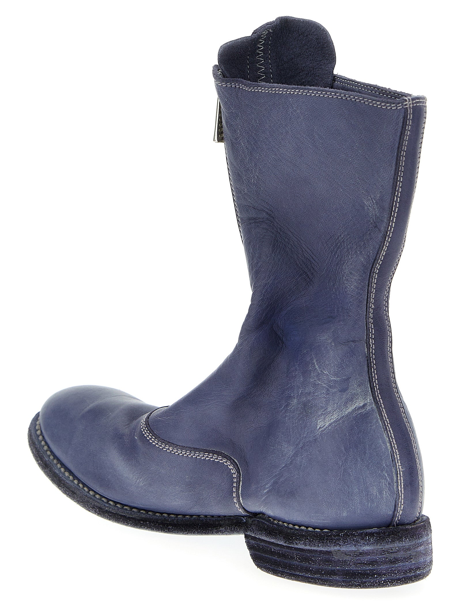 310 ankle boots Purple Leather Boots