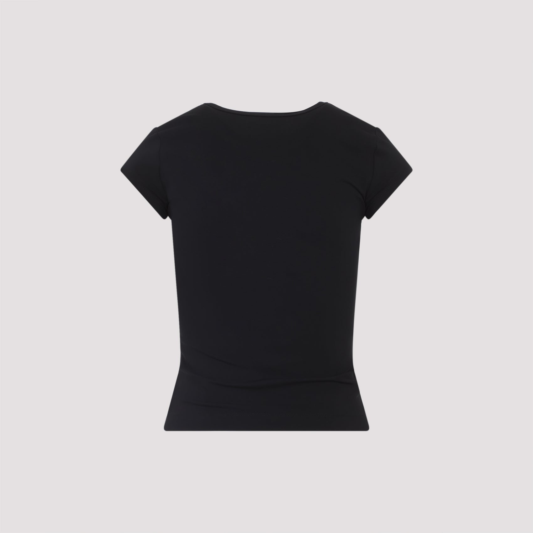 T-angie-od T-shirt Black Cotton Elastane Tshirt
