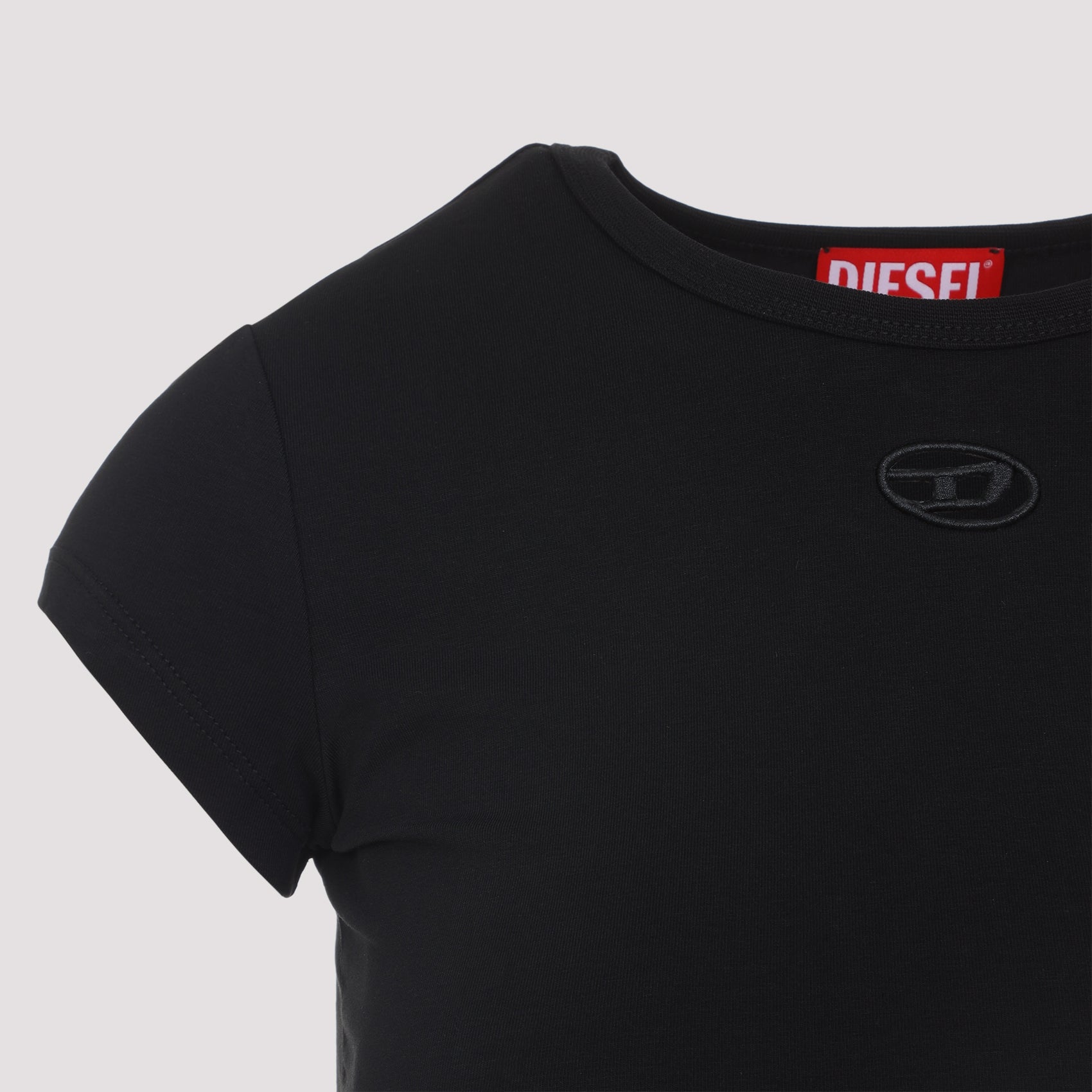 T-angie-od T-shirt Black Cotton Elastane Tshirt