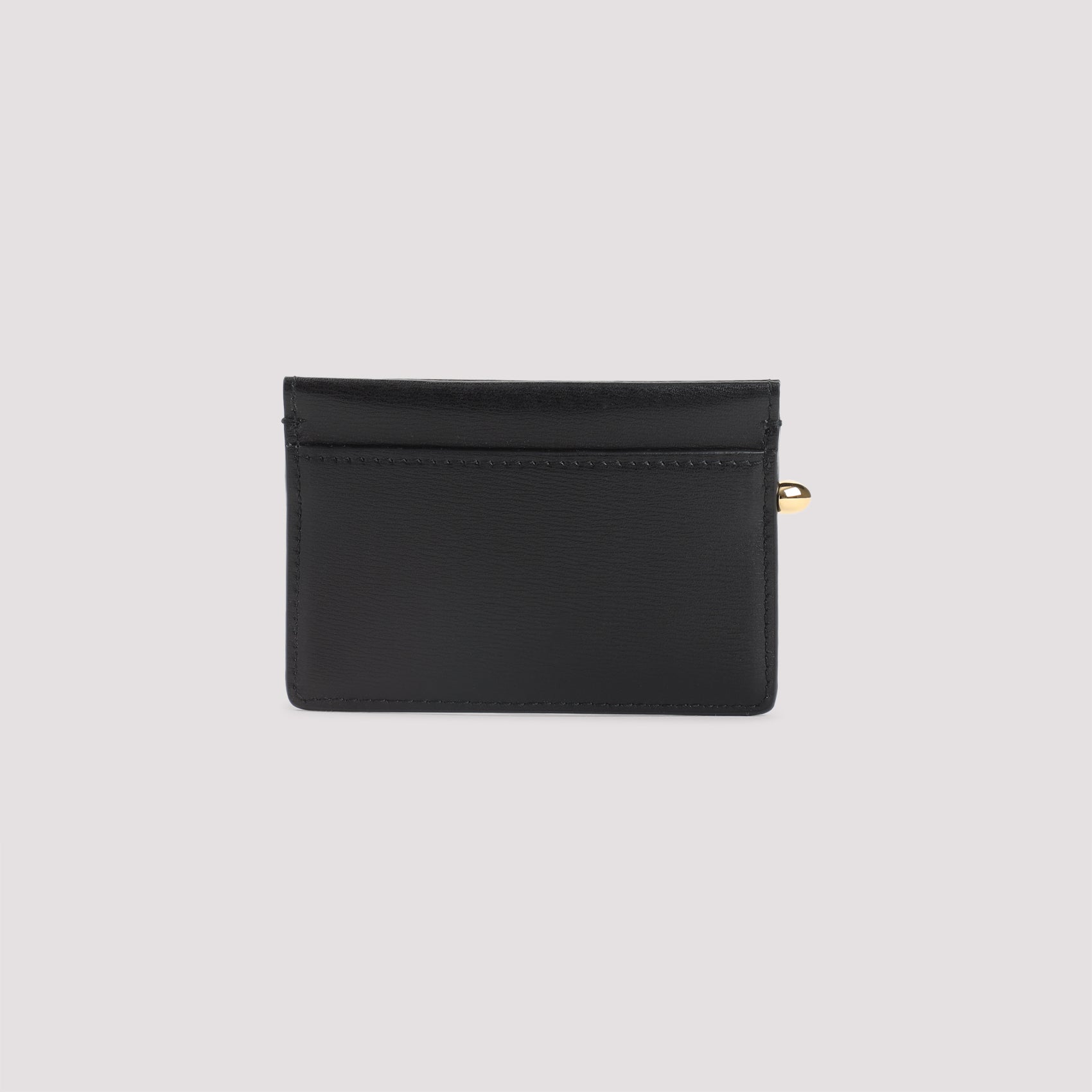 Pinch Credit Card Case Black Calf Leather Smallleathergoods