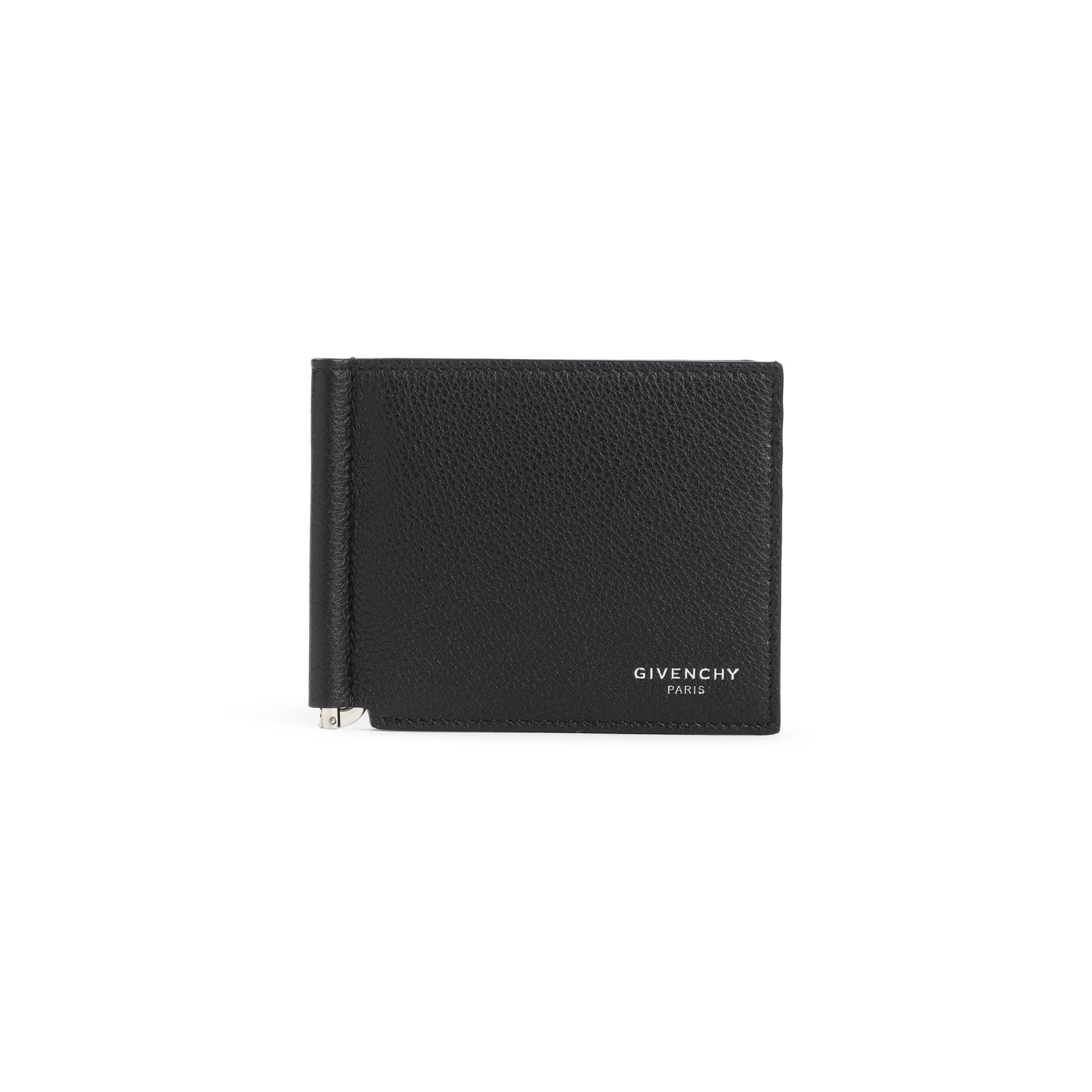 Bill Clip Wallet Black Calf Leather Smallleathergoods