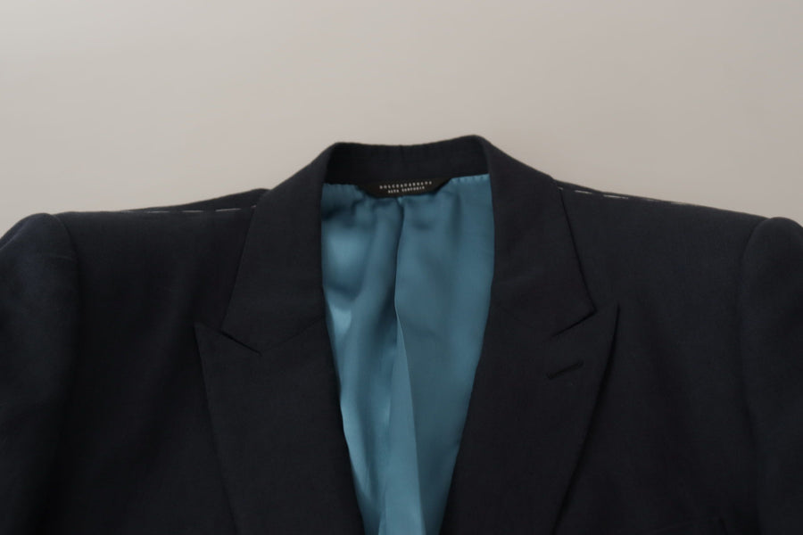 Dolce & Gabbana 100% Linen; Lining: 70% Silk blazer in navy
