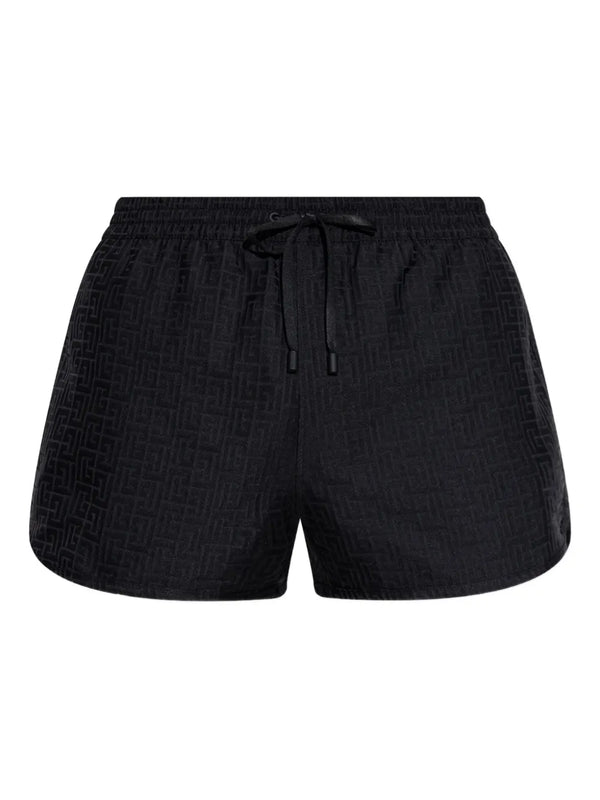 Balmain Polyester 71% swim shorts in black