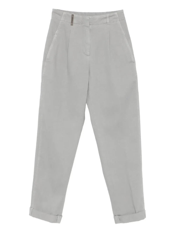 Peserico Cotton 98% trousers in grey