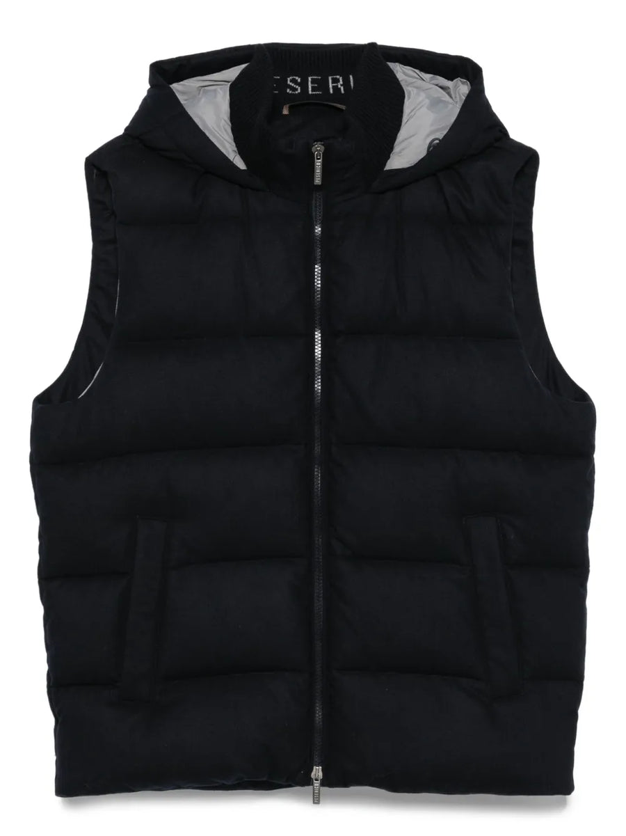 Peserico Outer: Cashmere 51% vest in black