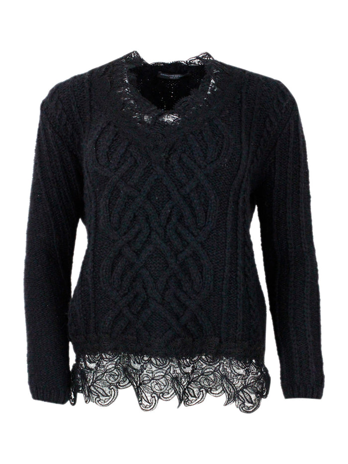 Ermanno Scervino Sweaters Black 50wp 20co 5vo