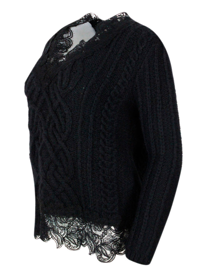Ermanno Scervino Sweaters Black 50wp 20co 5vo