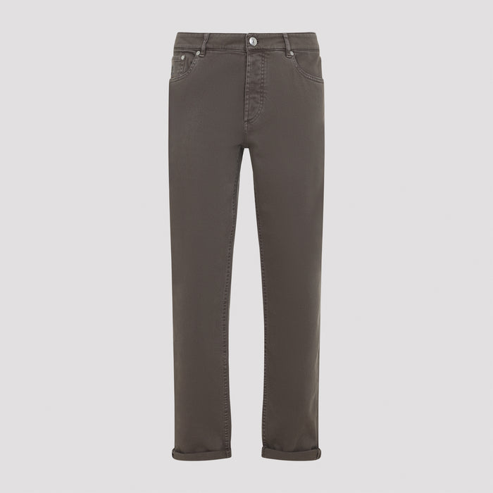 Cotton Jeans Nude & Neutrals Elastane