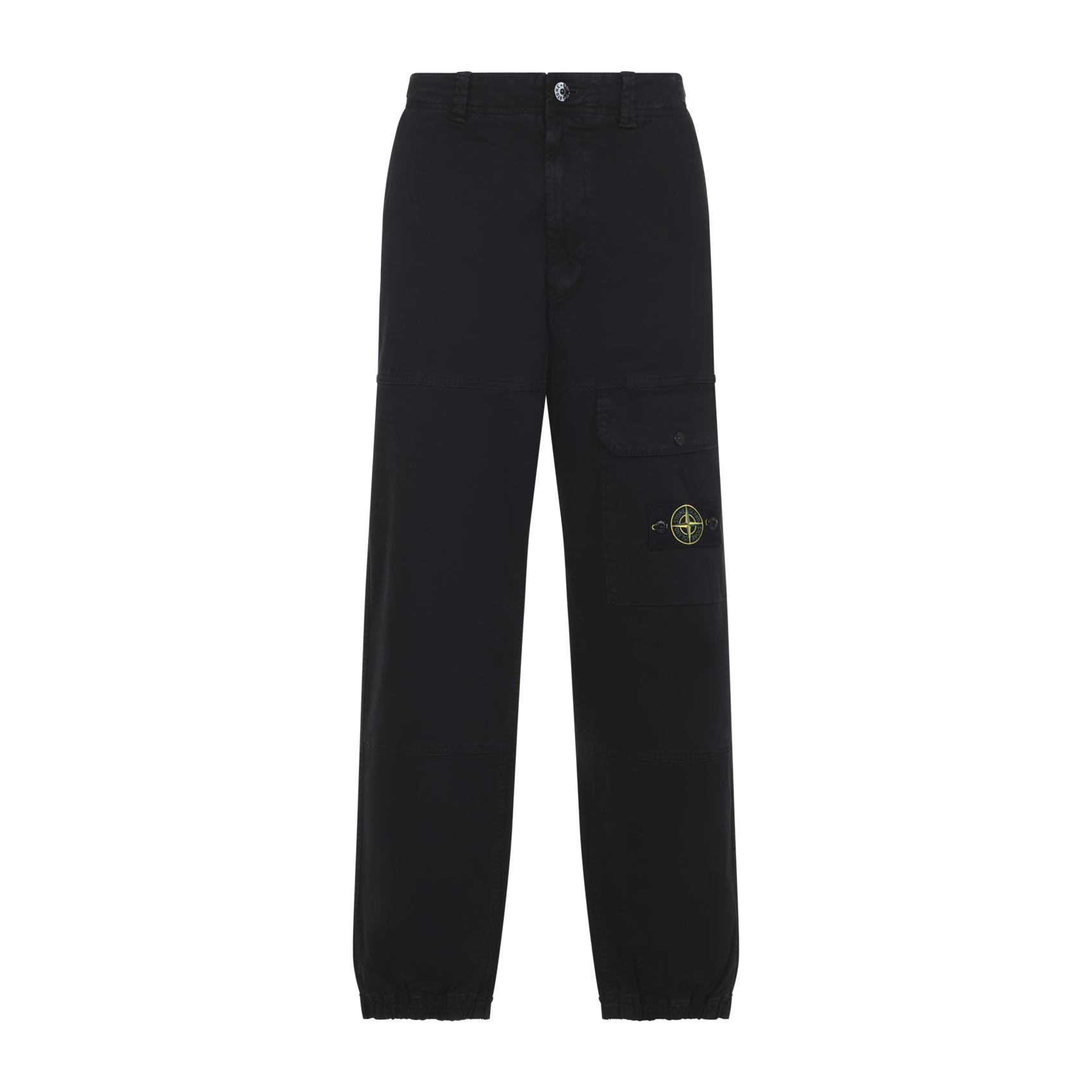Trousers Black Cotton Elastane Pant