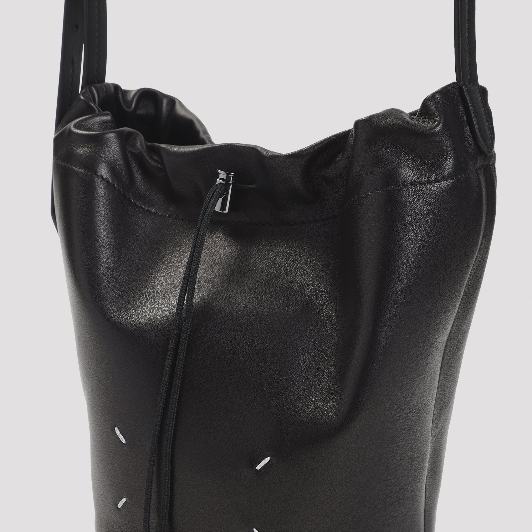Pouch Belt Bag Black Lamb Leather
