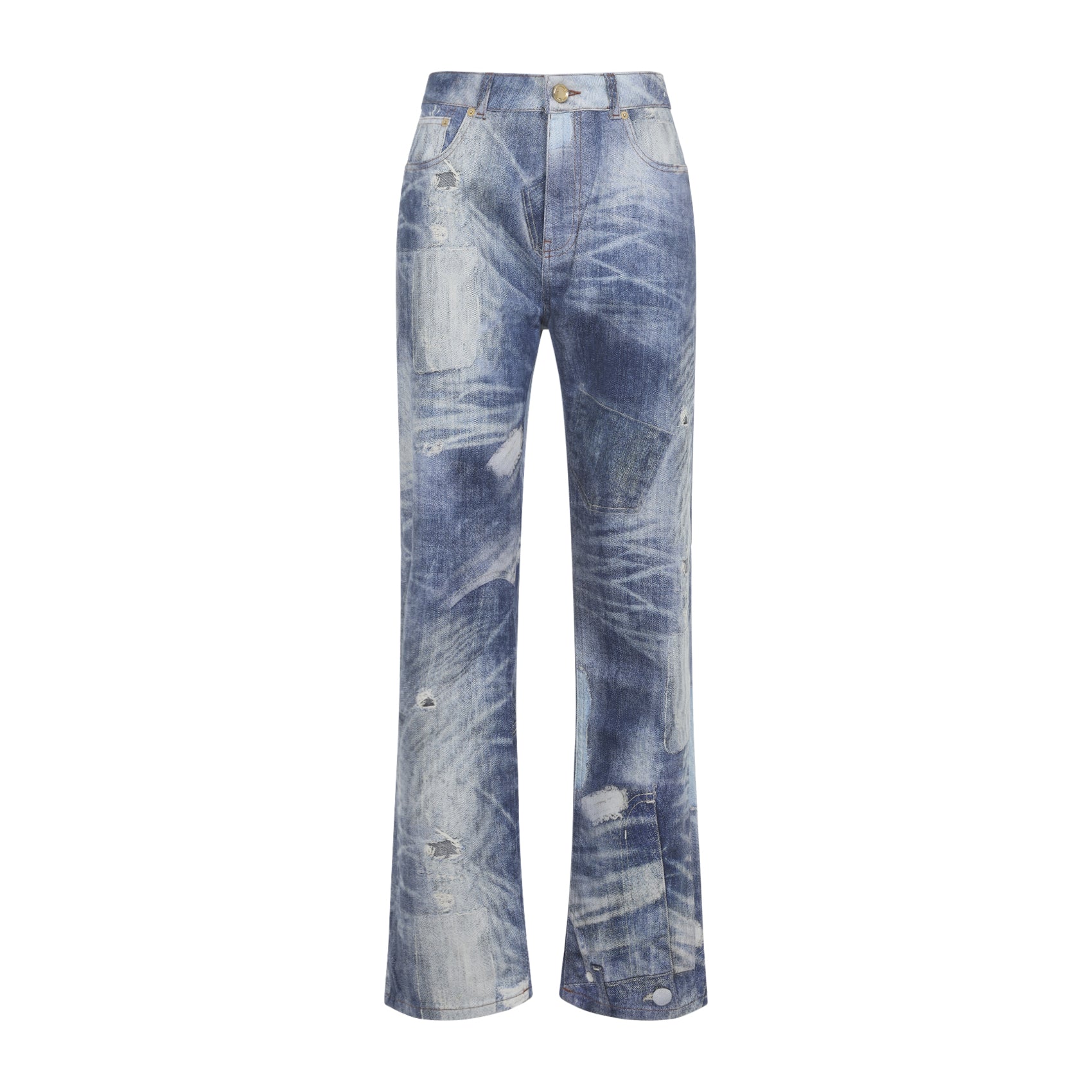 5-pocket Jeans Blue Cotton Elastane