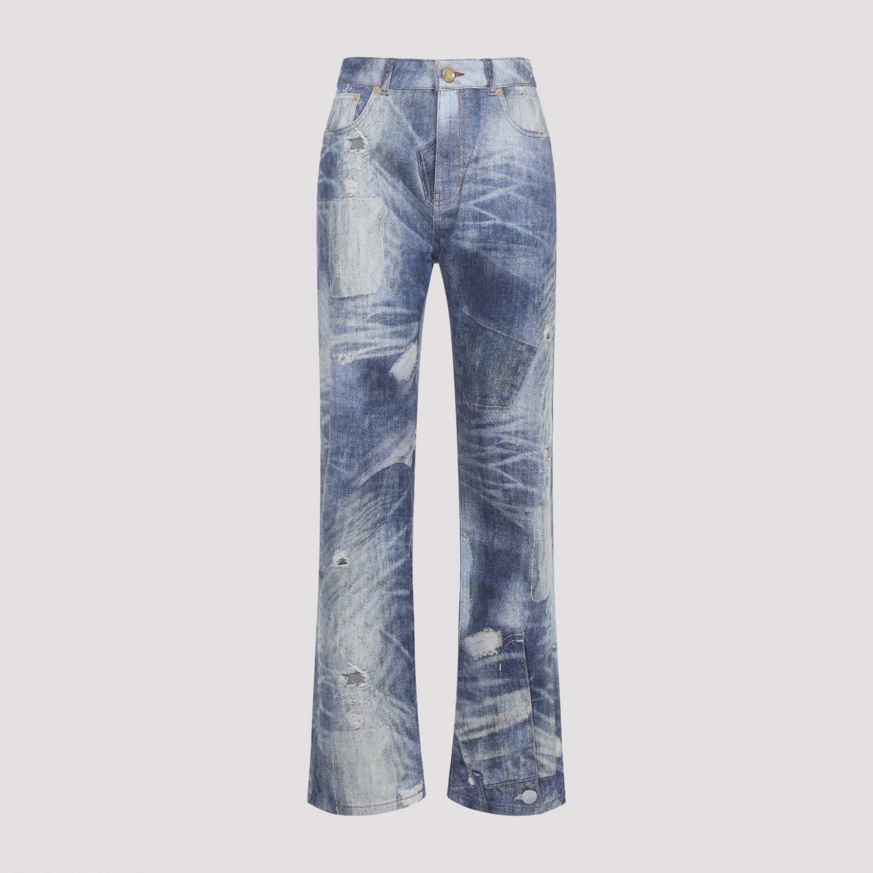 5-pocket Jeans Blue Cotton Elastane