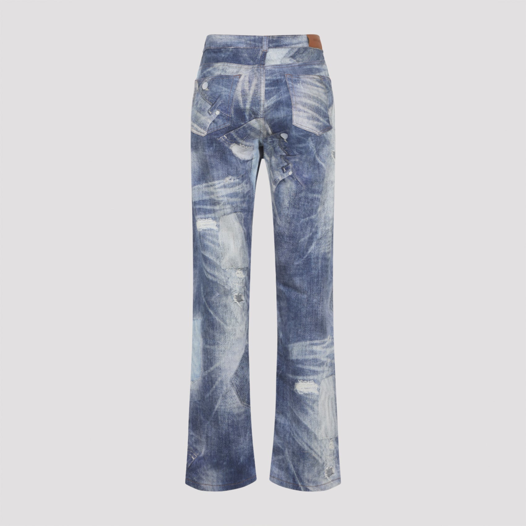 5-pocket Jeans Blue Cotton Elastane