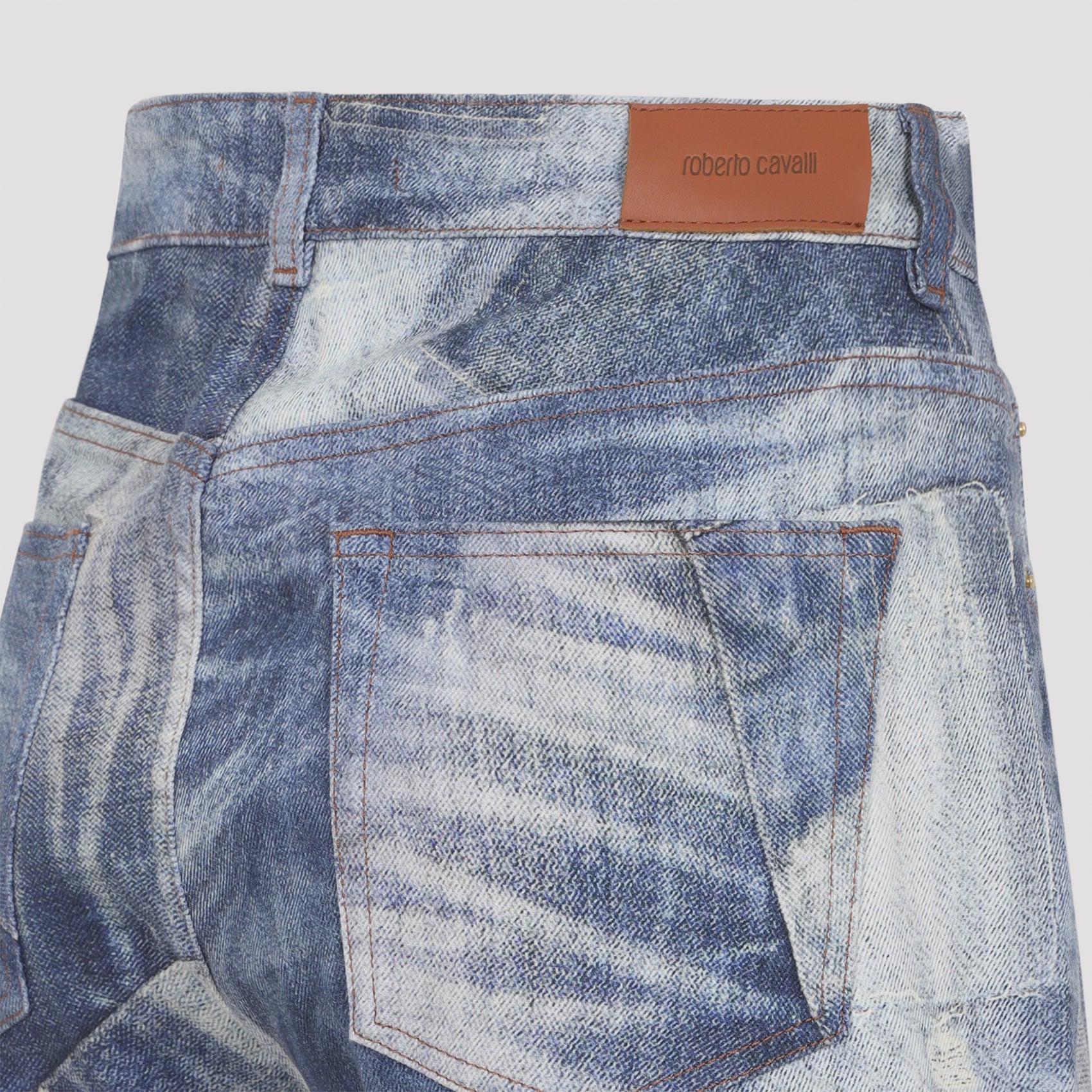 5-pocket Jeans Blue Cotton Elastane